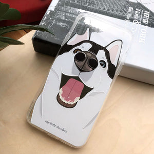My Little Shoebox Husky Dog Cute Phone Case soft TPU case iPhoneX Iphone8 Iphone7 Samsung s8